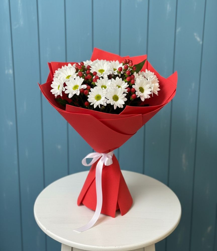 Букет цветов из: Хризантемы в Мамадыш