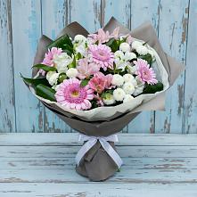 Букет цветов из:  Герберы, Альстромерии и Хризантемы в Мамадыш