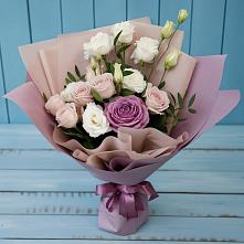 Букет цветов из:  Розы и Лизиантусы #REPLACE_PRED# Мамадыш