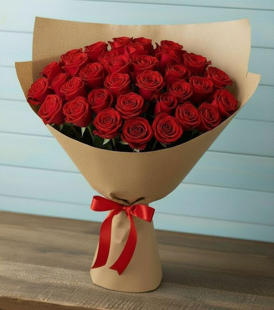 Букет Красные розы Милано в Мамадыш