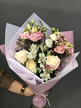 Букет цветов из:  Альстромерии, Розы и Лизиантусы #REPLACE_PRED# Мамадыш