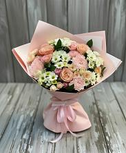 Букет цветов из:  Гвоздики, Розы и Хризантемы в Мамадыш