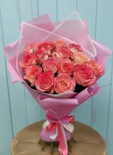 Букет 15 Розовых роз Равель #REPLACE_PRED# Мамадыш