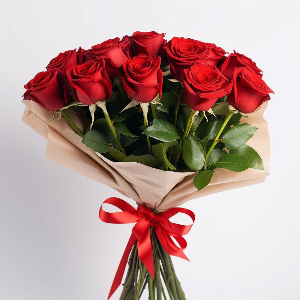 Букет 11 Красных роз Эдлесс Лав в Мамадыш